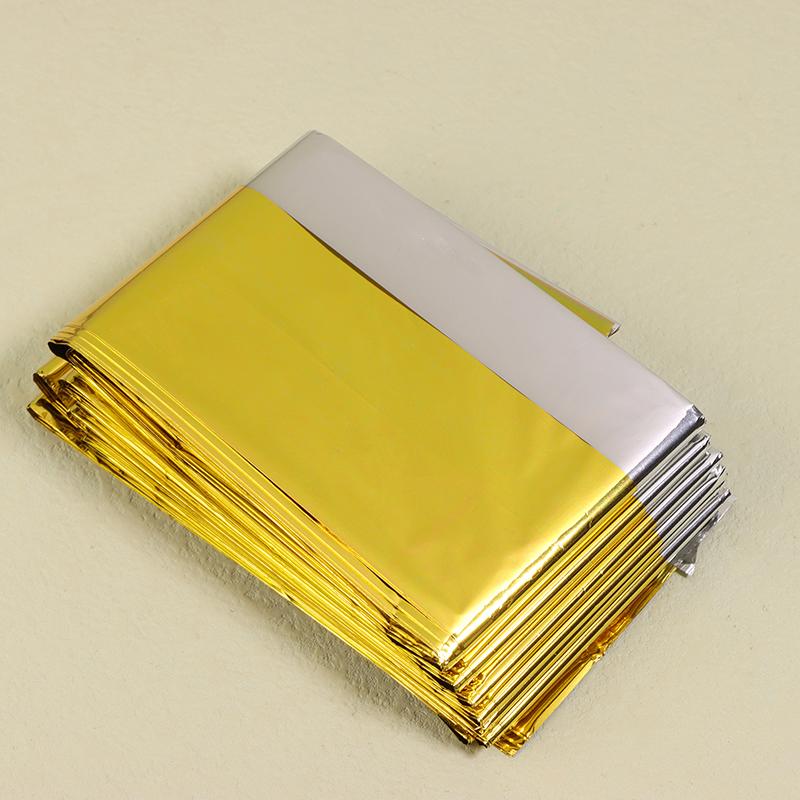 Outdoor Emergency Thermal Blanket Survival Rescue First Aid Blanket Folding Hypothermia Windproof Explore Camping Mat Pad