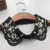 Beading Fake Collar Women Elegant Diamond Detachable Collars for Women False Shawl Shoulder Wrap Lapel False Collars Woman Tie