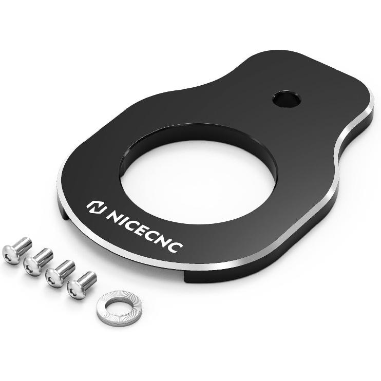 

NICECNC Chromed Ignition Switch Relocation Bracket CNC Top Motor Ignition Switch Mount Compatible with Harley Electra Glide FLHFB 1965-1969, Road чёрный