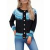 Fair Sweaters For Women Neck Loose Fit Button Up Chunky Sweater Open Front Casual Fall Knit Jacket