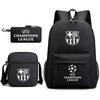 Zaino da Tifoso di Calcio per Bambini e Ragazzi Manchester United Semplice Casual Zaino Giornaliero Borsa a Spalla con Astuccio