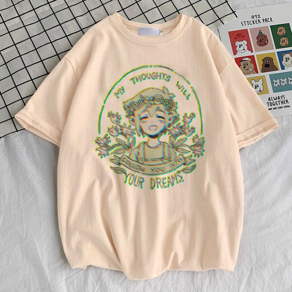 T-shirt Omori ado kawaii Pastel anime Chemise respirante Pastel Vêtements coréens confortables streetwear Classique harajuku