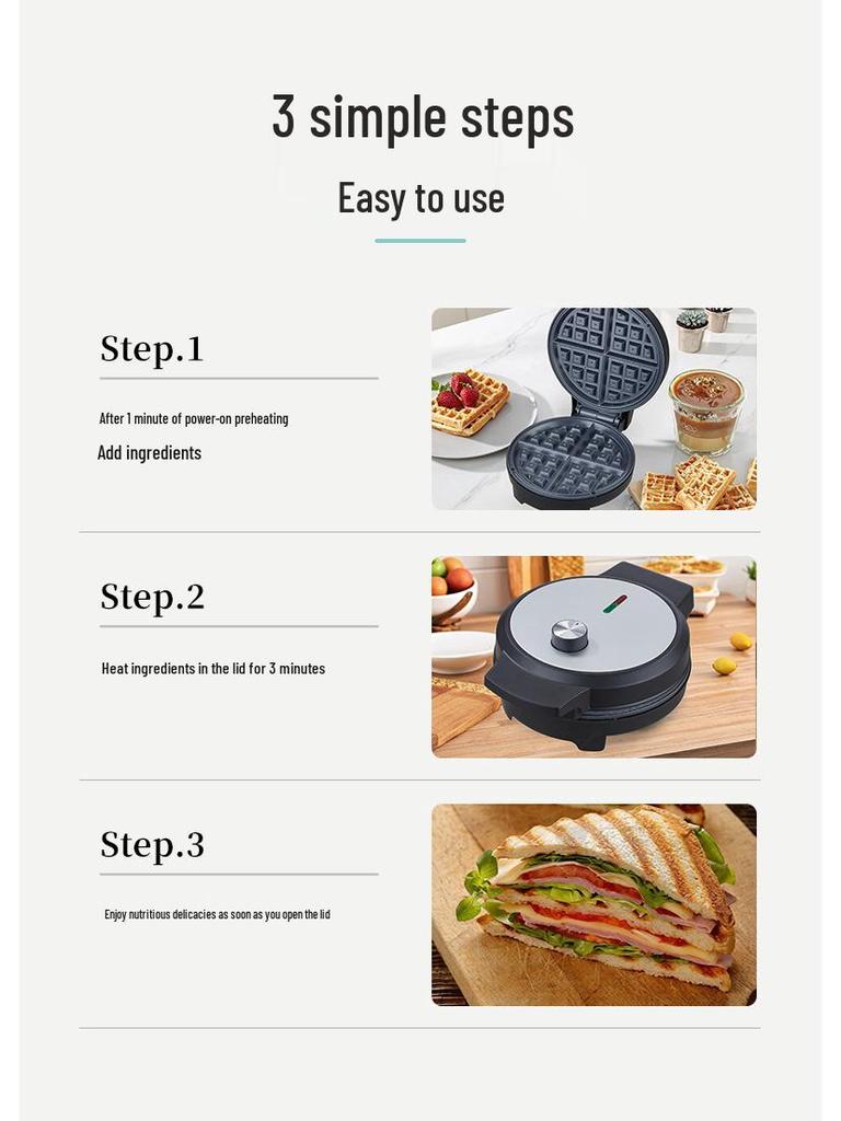 US Standard Household Electric Griddle & Sandwich Maker