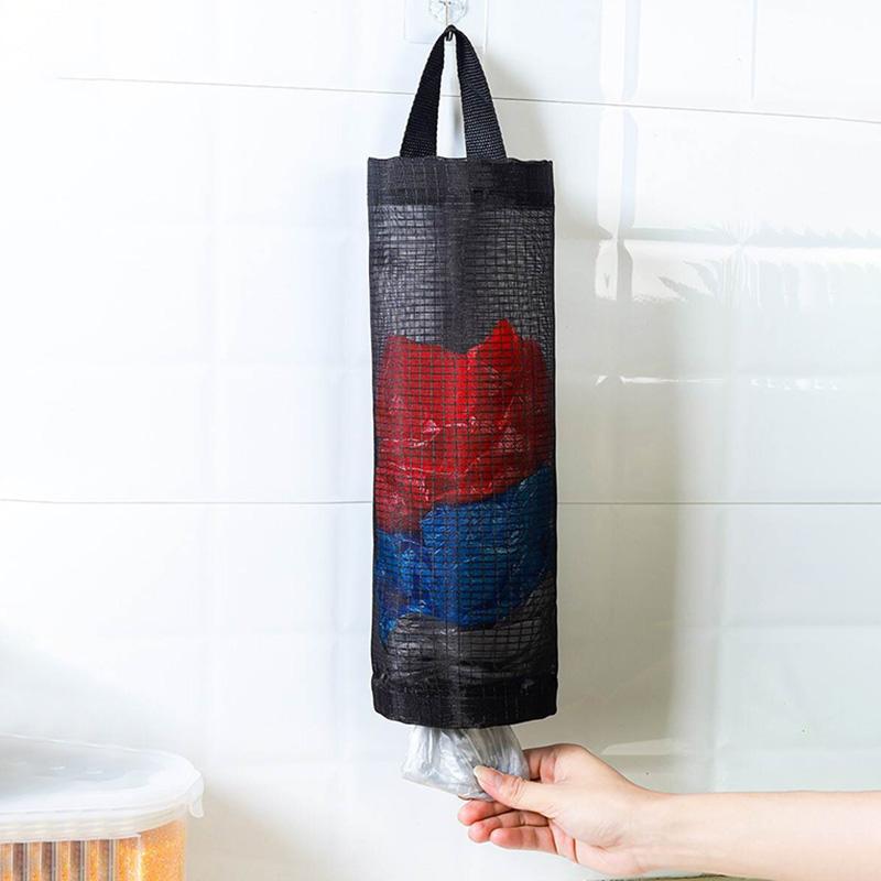 Förvaring av soppåsar Köksavfallsorganisatör Hållare för plastpåsar Organisering Hängande Förvaringspåsar för sopinsamling