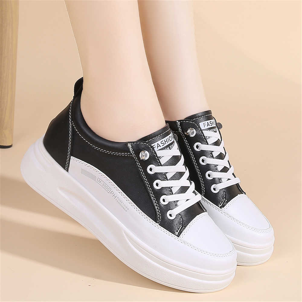 Fashion Dark Nonslip High Platform Shoes Woman Oxford Black Heel Basketball Brand For Women Sneakers Sport Sneachers Character