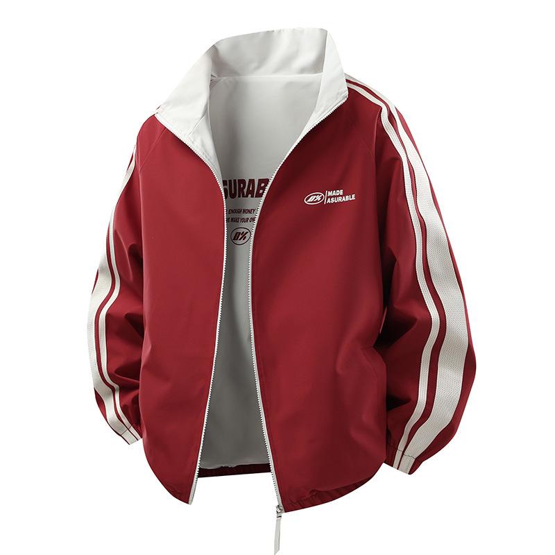 Pánská moderní větrovka se stojáčkem pro volný čas - ležérní móda na jaro a podzim