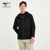 Men's Loose Fit Hooded Windbreaker Jacket