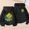 Funny Zip Up Sweatshirts Geometry Dash Hoodie Children Clothes Girls Boys Sweatshirt Zipper Hoody Baby Casual Tops Kids Outfits