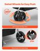 Pet Stroller Foldable 4 Wheels Dog Stroller Detachable Carrier Up To 35lbs