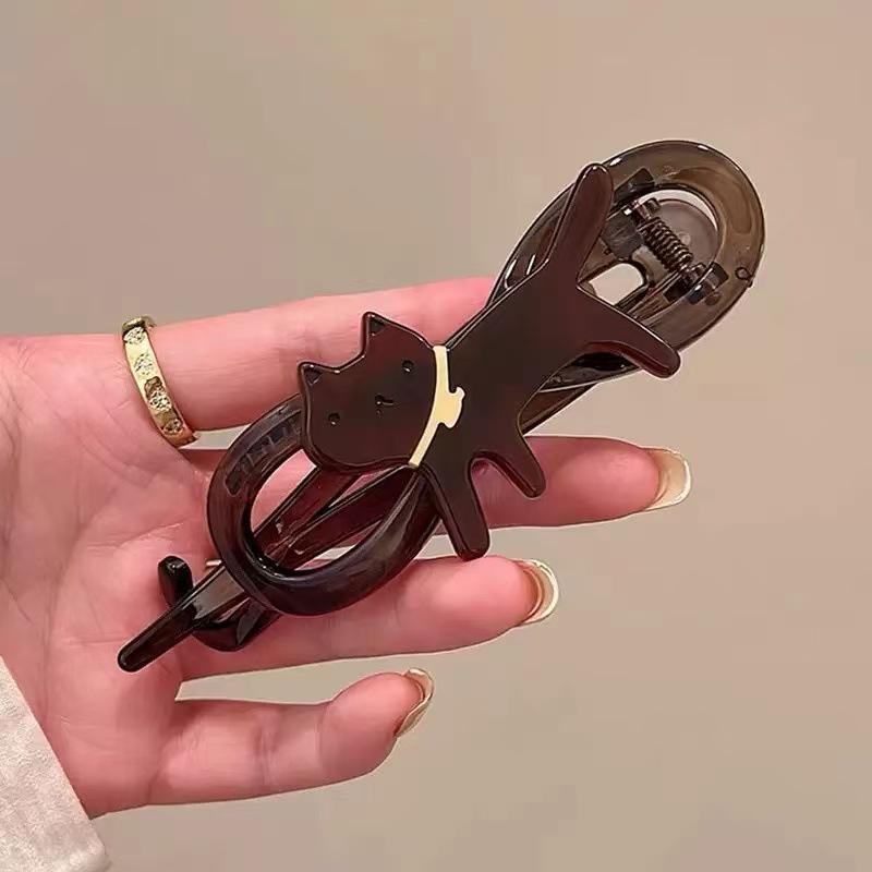 Stor Hårklemme med Leopardmønster for Kvinner - Eksklusivt Tilbehør for Oppsatt Hårvridning 2025