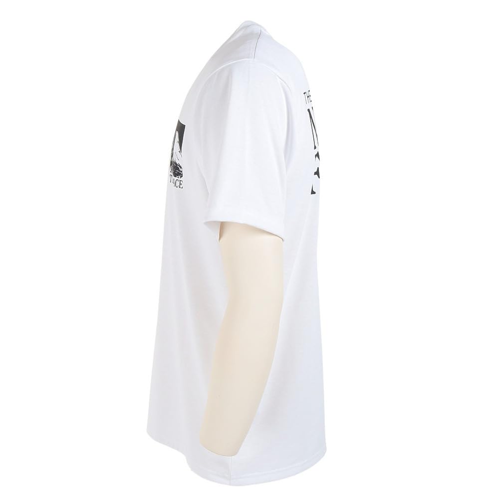 The North Face Short Sleeve Half Dome UV White Men's Two-Gray Tee, Moisture-Wicking, Quick-Drying, Antibacterial, Odor-Resistant, Anti-Static,
