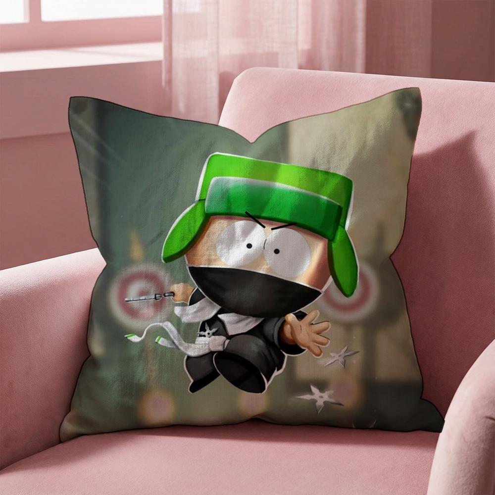 animeS sSouth p-Park Cushion Cover Multi-Scene Pillow Cover for Home & Car - Reversible, Soft & Durable for Daily Use