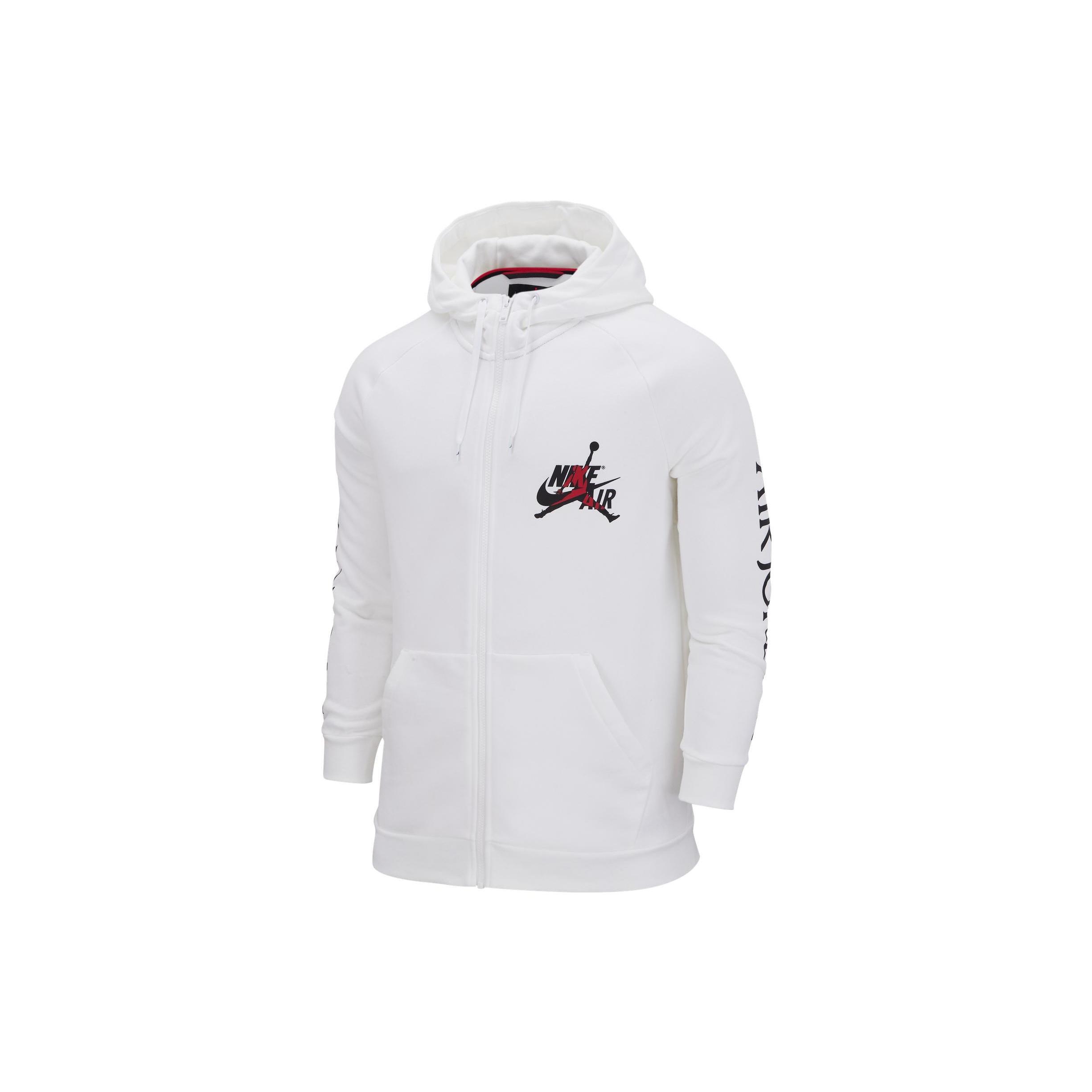 Air Jordan Hooded Zipper Jacket Men s White DH9507-100 XXXL