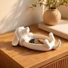 Cute Dachshund Storage Tray 3D Printed Key Holder Multi-functional Jewelry Storage Tray  Home Decor