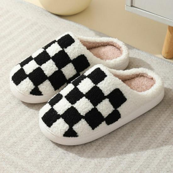 Women's Plush Bear Cotton Slippers - Cute, Thick-Soled, Warm Wool for Autumn & Winter 2023