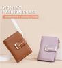 Women's Compact Multi-Card Wallet: Exquisite Short Section Buckle Coin Purse and Mini Card Holder