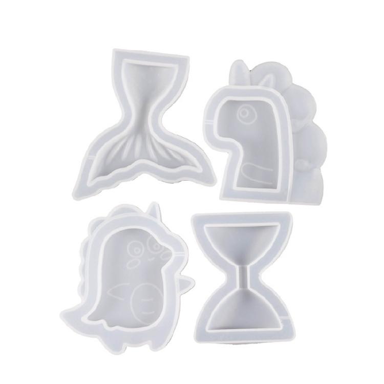 4 шт. Формы для кулонов с жидким песком, формы для кулонов, различные формы, принадлежности для изготовления ювелирных изделий 1