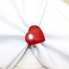 6Pieces Elegant Heart Napkin Rings Accessories for Celebration Like Valentines Day Weddings and Anniversaries