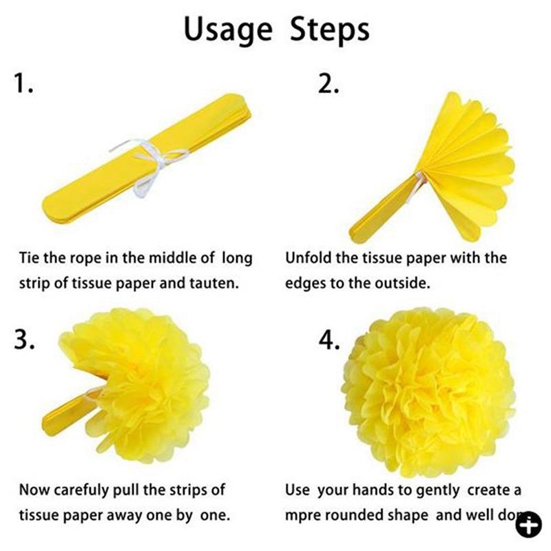 Good-20Pcs Colourful Party Fiesta Decorations Paper Fans Paper Flower Ball Honeycomb Balls Set For Wedding Birthday Events Festi