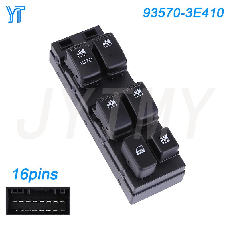 Power Master Window Switch for Kia Sorento 2002-2009 LHD Front Left Glass Lifter Control Button Car Accessories 93570-3E410 93570-3E410