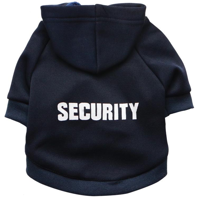 Dog & Cat Fleece Hoodie - Security Design for Autumn/Winter