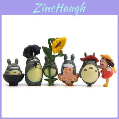 My Neighbor Totoro Cat Bus And Girl Anime Character Mini Model Ornament Set For Gift And Collectors