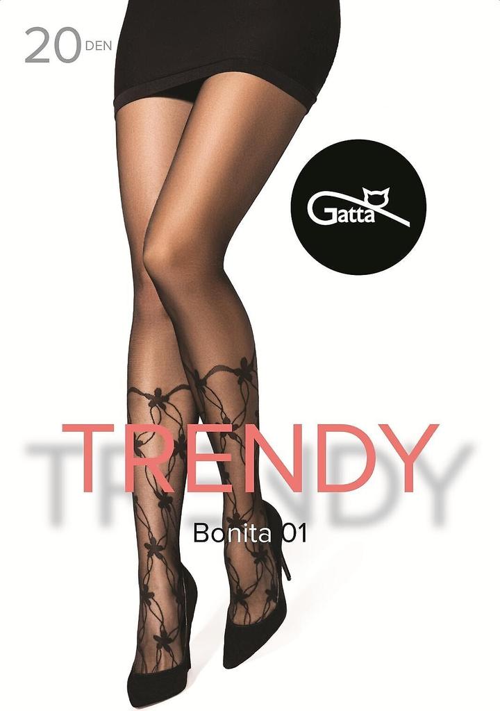 Rajstopy Gatta Trendy Bonita wz.01 20 den 5-XL