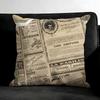 Newspaper Luxury Cushion Cover Pillowcase Ultra Soft Skin Friendly Fabric Cloud Like Comfort Concealed Zipper