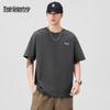 Mark Fairwhale Men's 100% Cotton Loose Fit Letter Print Short Sleeve T-Shirt