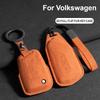 Suede Car Key Case Cover Fob Keychain for VW Volkswagen Golf 7 MK7 Tiguan MK2 for Ateca Leon FR Ibiza Skoda Octavia Kodiaq
