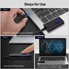 2 in 1 USB Type-C Mouse Jiggler with ON/OFF Switch Mouse Movement Simulator Drive Free Mouse Wiggler Shaker Keeps Computer Awake