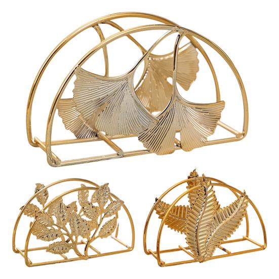Vertical Desktop Paper Napkin Holder Stand Modern Serviette Holder Wrought Iron Napkins Holder for Table Dinner
