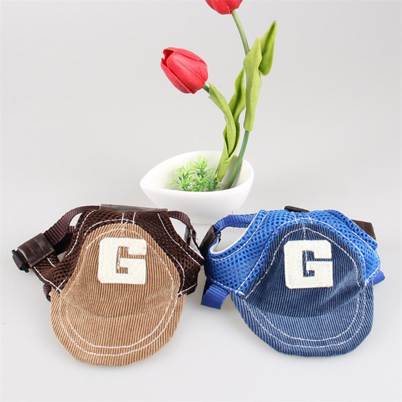 Dog Hat Dog Sunscreen Hat Baseball Cap Outdoor Sports Hat with Ear Holes Adjustable Pet Hat for Small and Medium Dog Large Dogs
