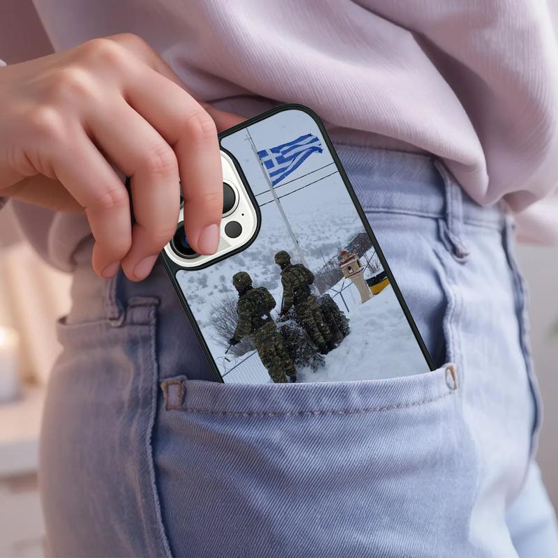 Greek Greece Flag Phone Case For iPhone 17 Air 15 16e 14 13 Pro Max Coque 12 11 Pro Max PLUS Cover