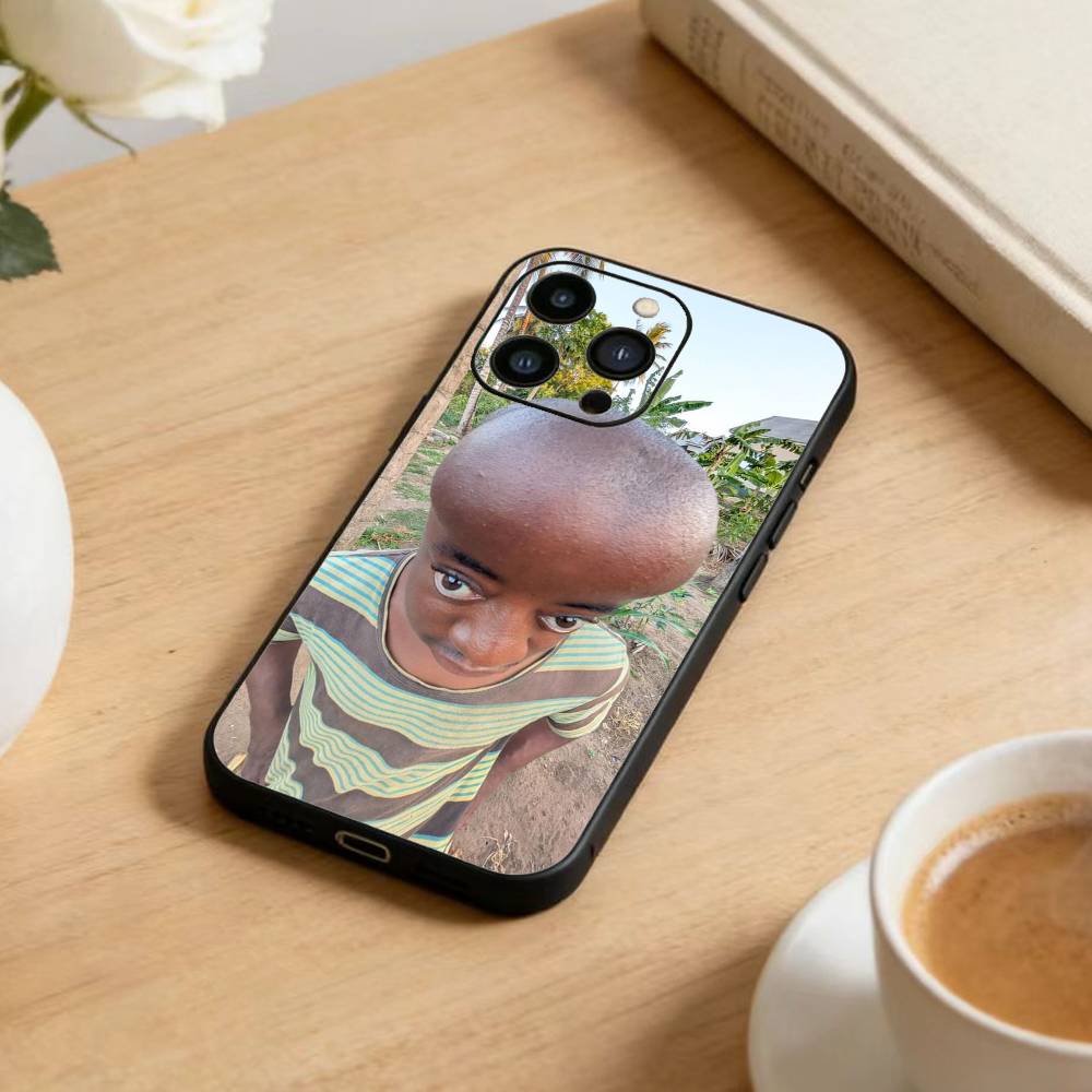 Humorous Ugly Man Funny Phone Case For iPhone 16,15,14,13,12,17,Pro Max,Plus Silicone Black Case