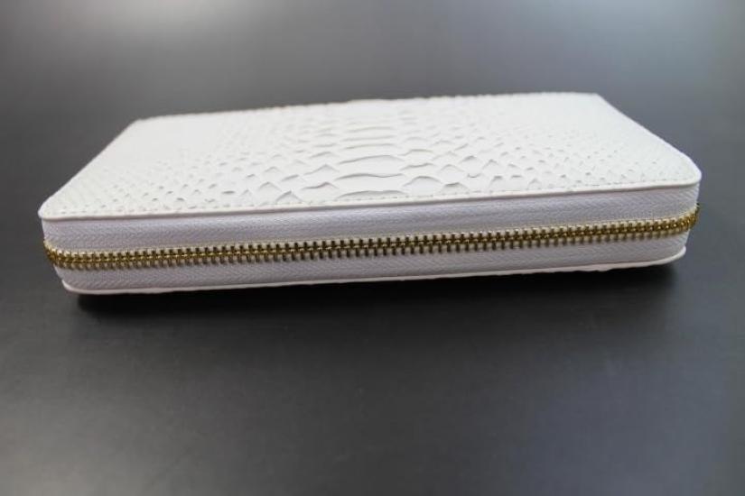 [High-end Kimono Store] [Top-quality Python] Python Wallet, Long Wallet, Genuine Leather, Round Zipper, Diamond Python, for Men and Women