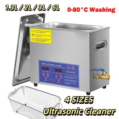 1.3 ליטר 2 ליטר 3 ליטר 6 ליטר מנקה אולטרסוניק מכונת ניקוי אולטרסאונד עם חימום מכונת ניקוי אולטרסונית מקצועית לבית ולמסחר