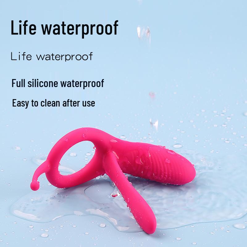 Yun Man Long Tongue Vibrating Silicone Remote Control Male Penis Ring