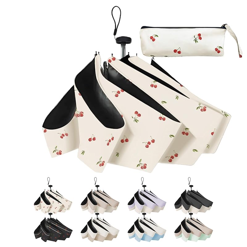 

parasol lightweight shading heat shield folding umbrella Wind resistant and water repellent compact folding parasol UV blocking For both rain and
