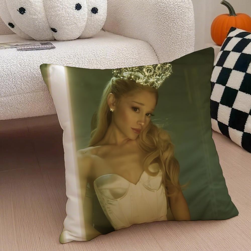 Capa de Almofada Ariana Grande Fronha de Linho Almofada Macia Respirável Protetora Decoração de Sala de Estar