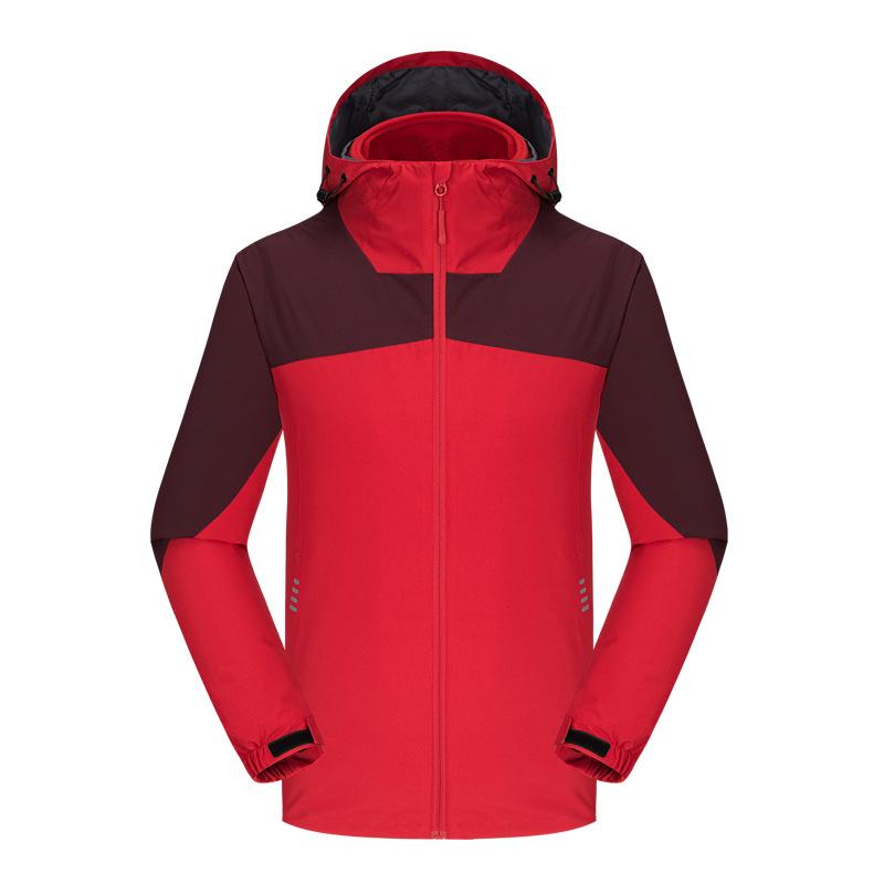 Outdoor School Uniform Jacket for Men, Two-piece Set, Three-in-one Fleece Jacket, Women's Windproof and Waterproof Mountaineering Jacket