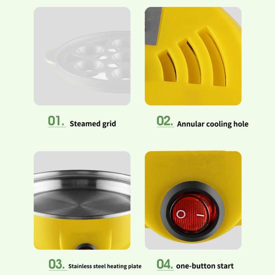 Electric Egg Boiler Chicken Shaped Egg Steamer Large Capacity Automatic Plug-in Household Egg Steamer Cooker