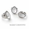 Silver Color Water Drop Ring Adjustable Minimalist Ring Elegant Transparent Crystal Rings  Jewelry