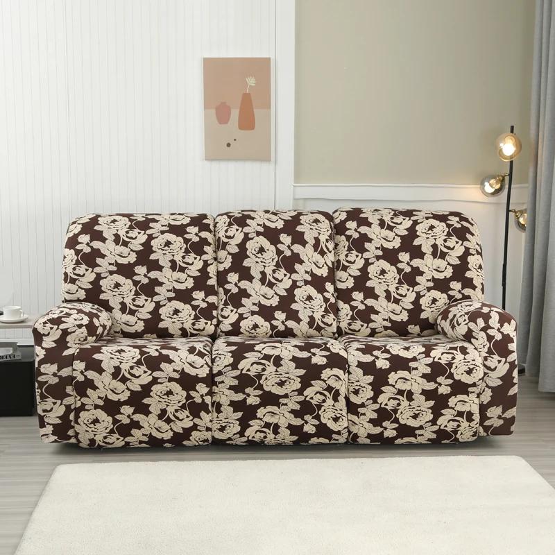 2/3 Seater Spandex Recliner Sofa Cover Stretch Couch Protector for Living Room Relax Lazy Boy Armchair Covers for Home Decor