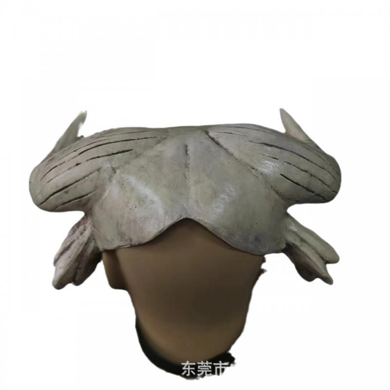 Easter Bull Skull Mask Halloween Horned Scary Latex Costume Prop