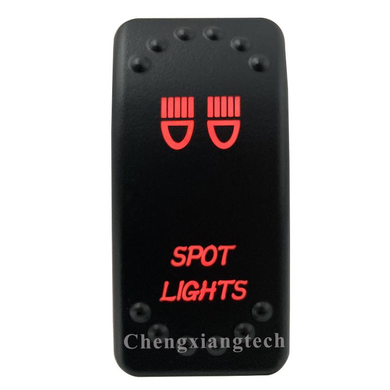 12V 20A Red Led Light Spot Lights Bar Rocker Switch Waterproof Toggle for Car Boat Marine ARB/CARLING/NARVA/4x4 Switch Replace Battery Switches5