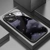 Скляний чохол для телефону з візерунком «Чорне зоряне небо» для iPhone 17 16 15 14 Pro Max 13 12 11 Pro 16E 7 8 Plus XR XS X
