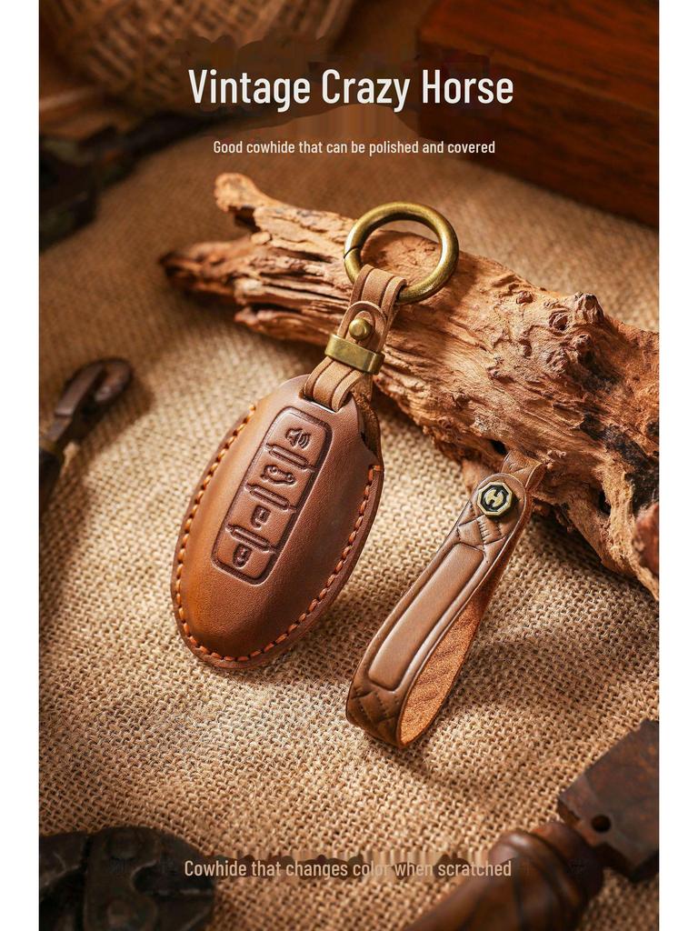 Nissan Key Cover for X-Trail, Qashqai, Tiida, Teana, Sylphy - Retro Style Protective Shell