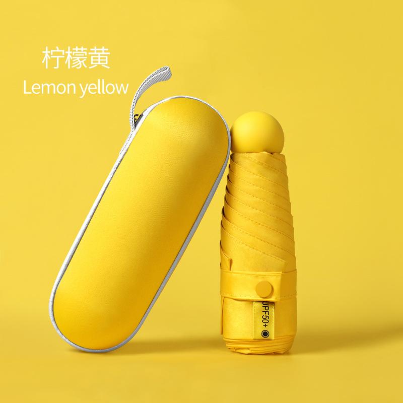 Small fresh 6 bone 50% off vinyl umbrella sunscreen UV protection sun umbrella personalized creative parasol
