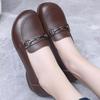 Popular Loafers Women's 2025 Autumn New One-pedal Non-slip Shallow Mouth Single Shoes Lightweight Non-slip Women's Small Leather Shoes